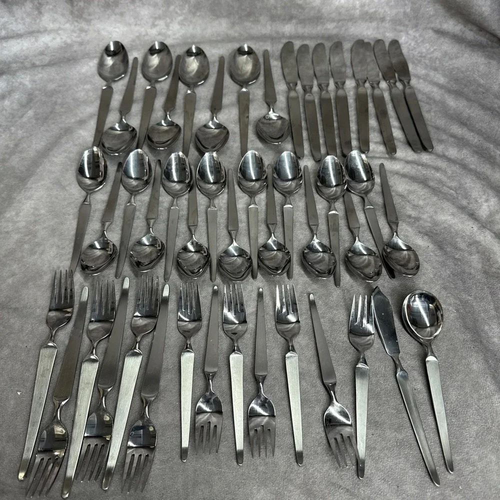 47 pc SRI Stanley Roberts SIENNA Stainless Japan Forks Spoons Knives